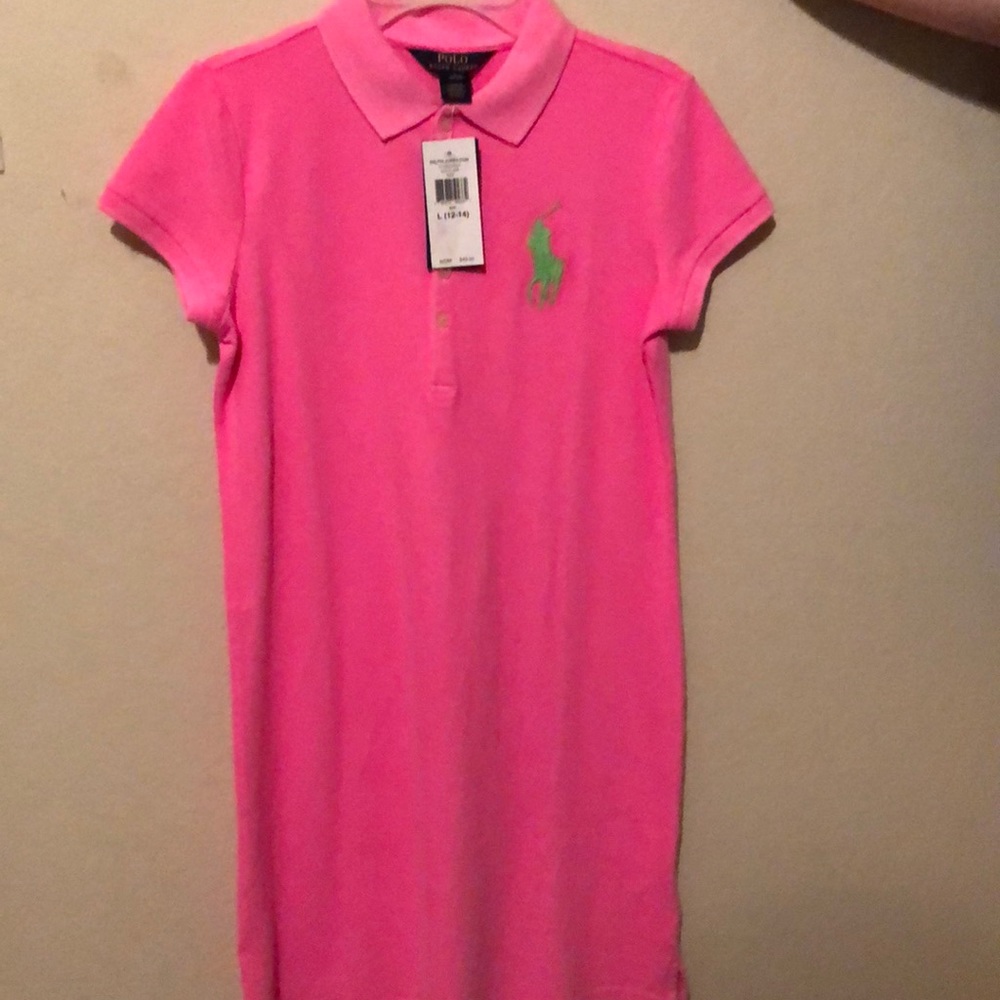 I’m Selling a neon pink kids girls polo dress